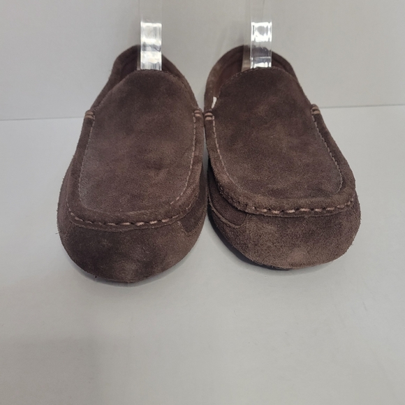 Ugg suede slipper loafers men size 10 brown - Picture 2 of 10